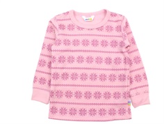 Joha blouse rose snowflake wool